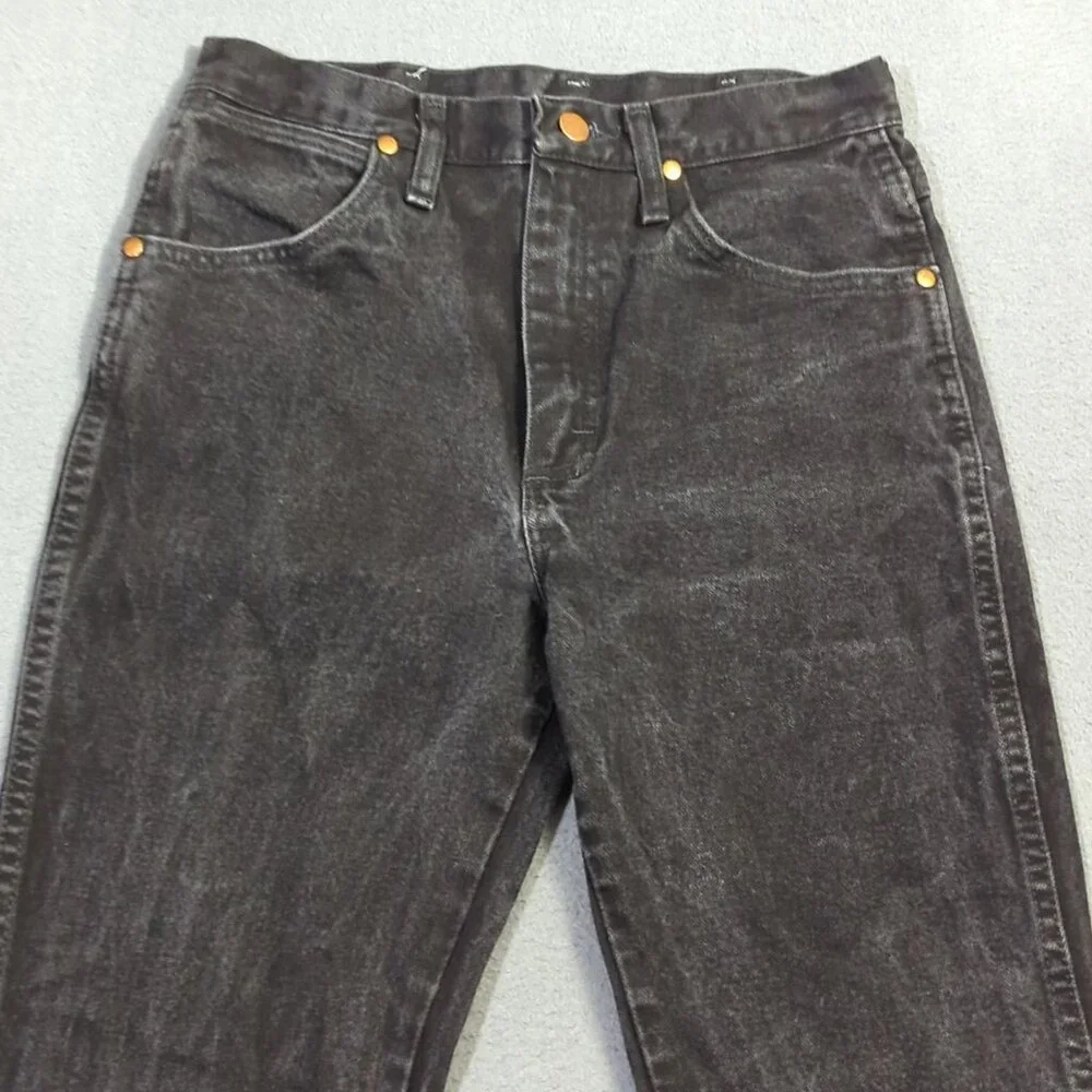 Wrangler Jeans Men's 29x32 Fits 28x31 Black 936 WBK Slim Cowboy Cut Slim Fit